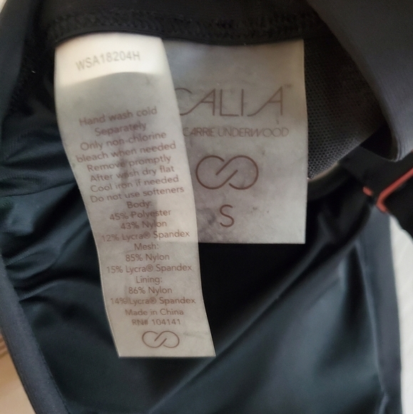 NWT Calia High Neck Top in dark heather grey size Small - Picture 7 of 7